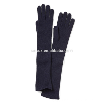 PK17ST040 China supplier wholesale price Women Cashmere Ribbed Glove